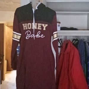 "Honey Babe" Hoodie-Dress from "Rouge Collection"(Size 2X)
